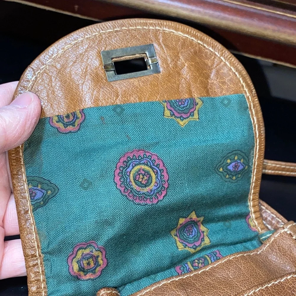 Piatto Vintage Brown Leather Crossbody Bag